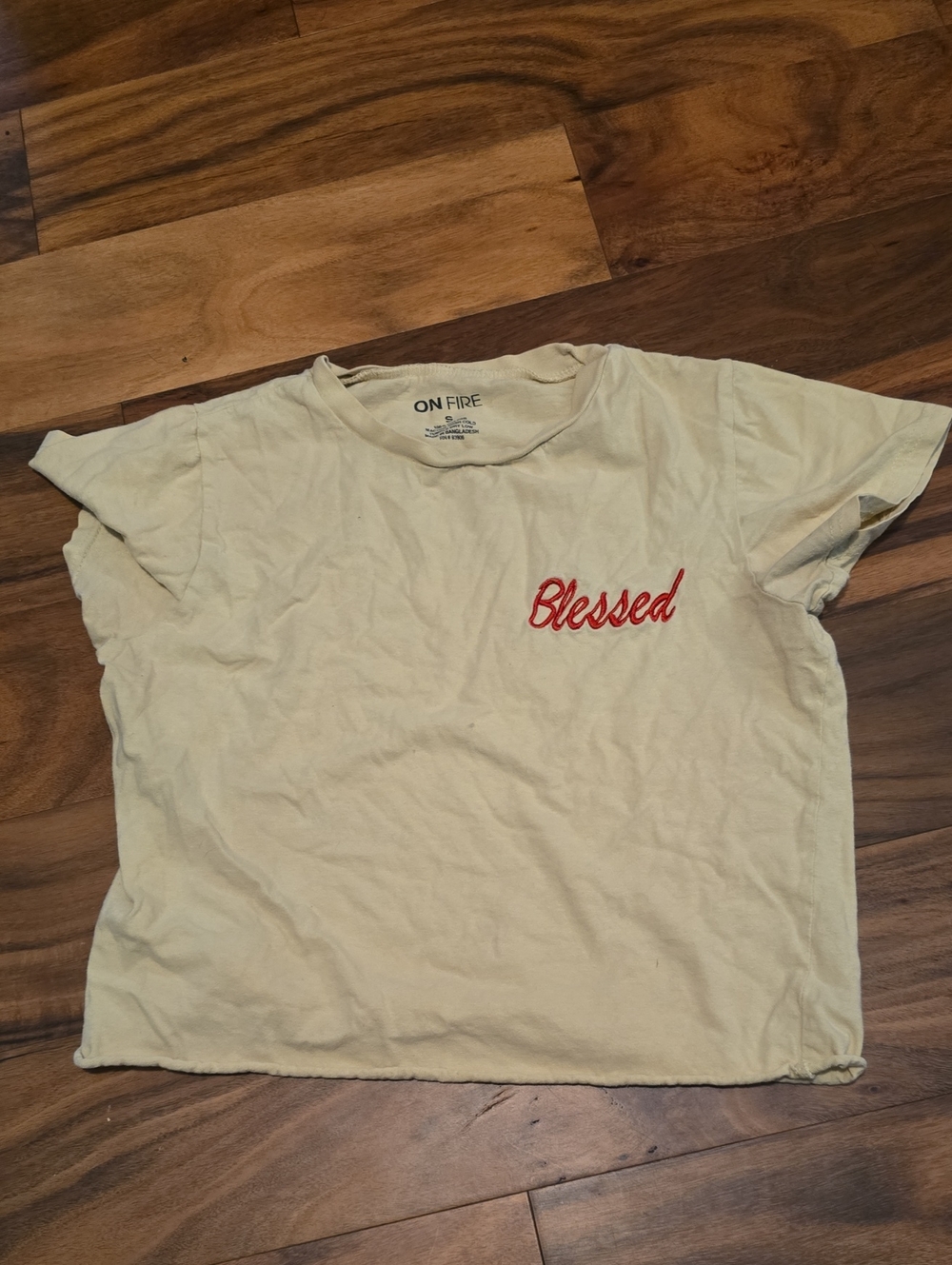 Blessed Yellow Crop Top